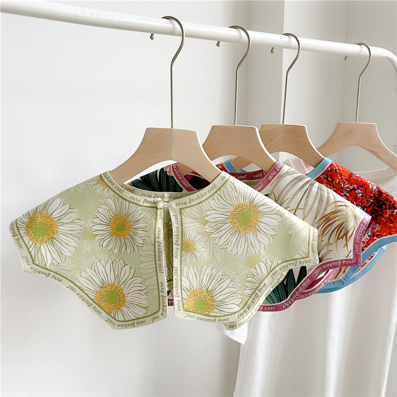 Fashion Floral Detachable Coll - Blouse Off Shoulder ulasan dan harga