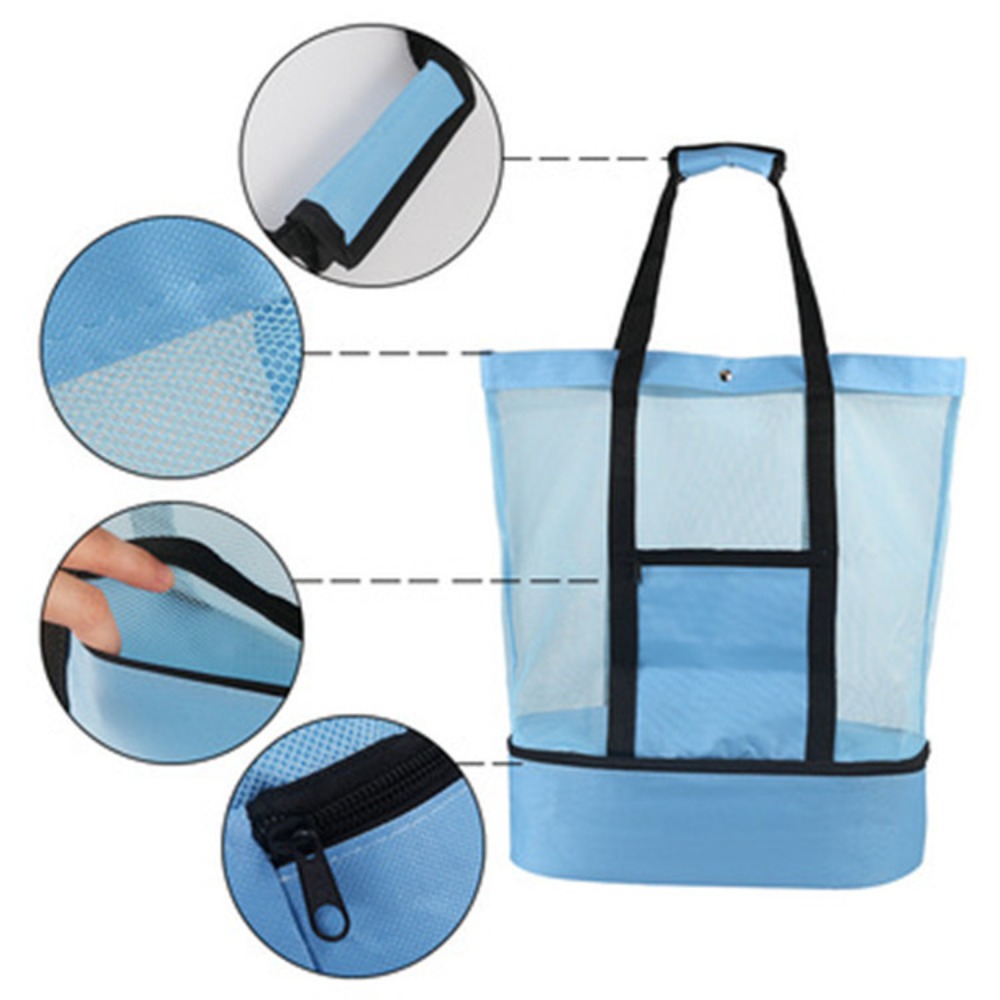 1pc Multifunctional Thermal Co - Tote Bag Beach ulasan dan harga