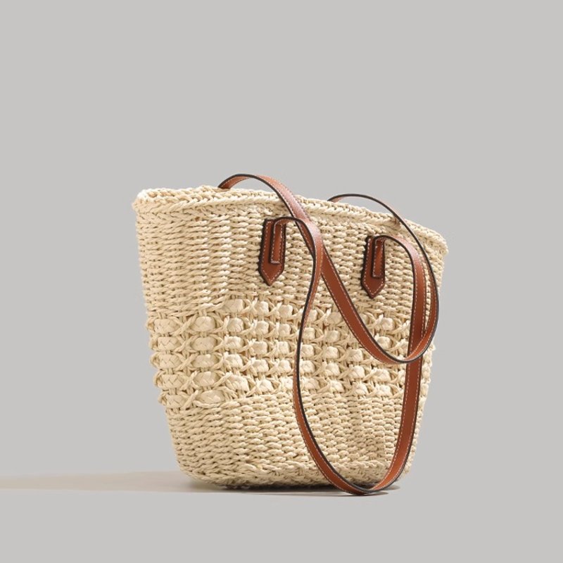 Extra-Large Foldable Straw Tot - Tote Bag Beach ulasan dan harga