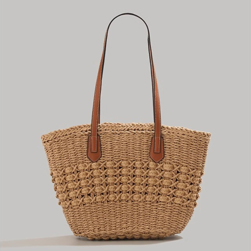 Extra-Large Foldable Straw Tot - Tote Bag Beach ulasan dan harga