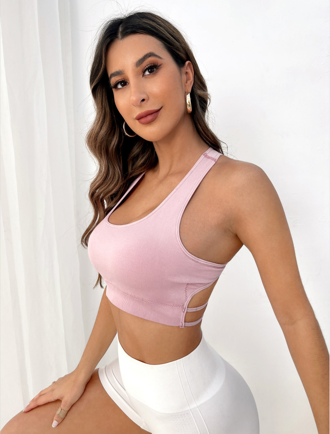 Breathable Sports Bra Fitness  - Crop Top Crochet ulasan dan harga