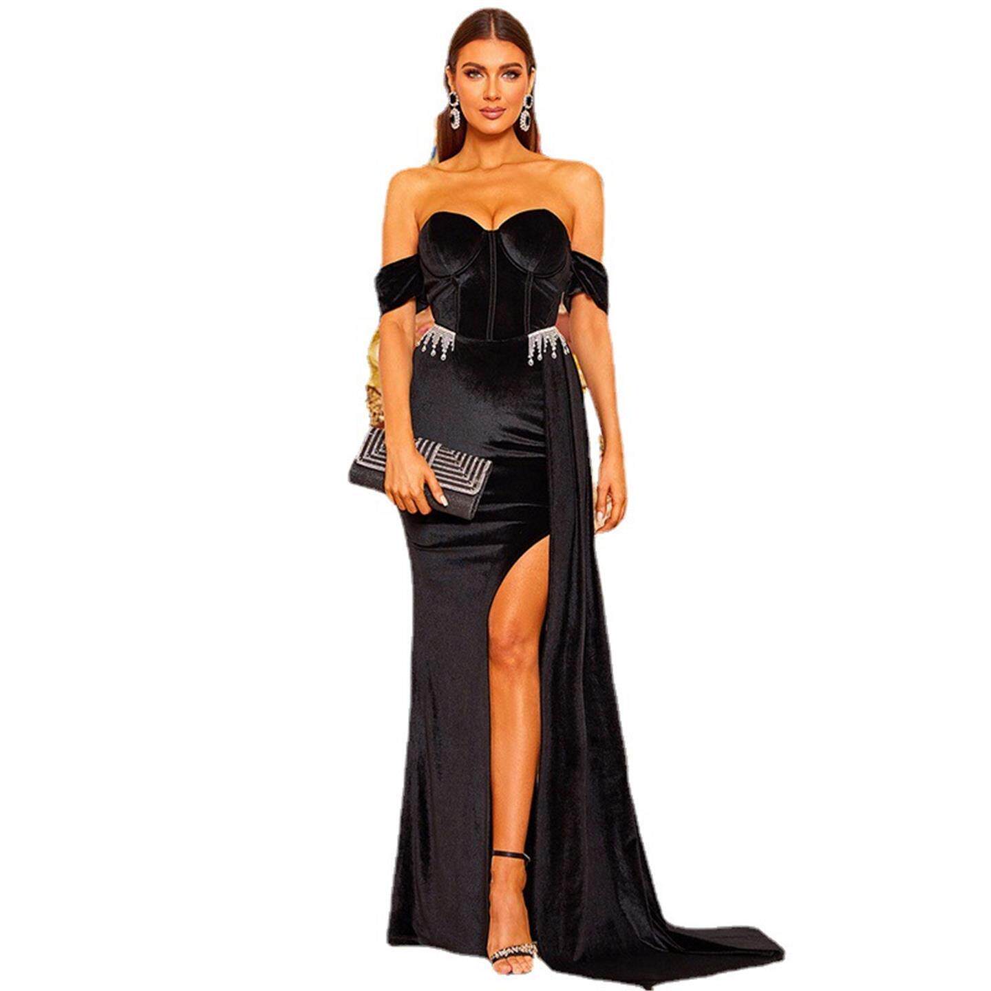 Elegant Sexy One-Shoulder Wrap - Linen Dress Wrap ulasan dan harga